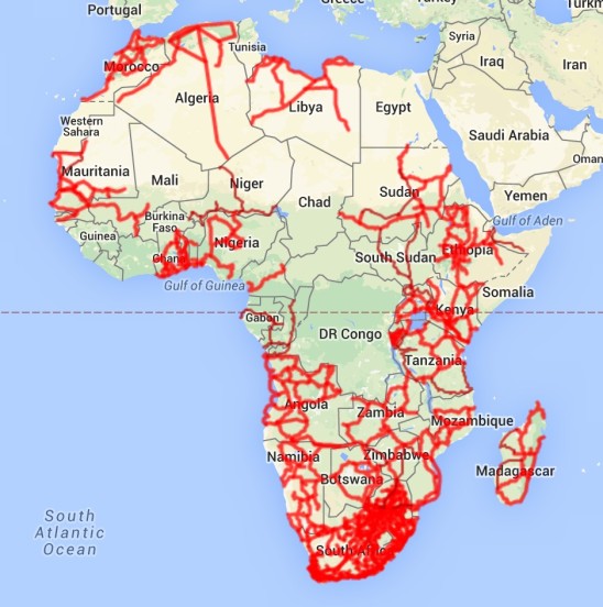 African terrestrial fibre optic networks Image: AfTerFibre: https://manypossibilities.net/afterfibre/