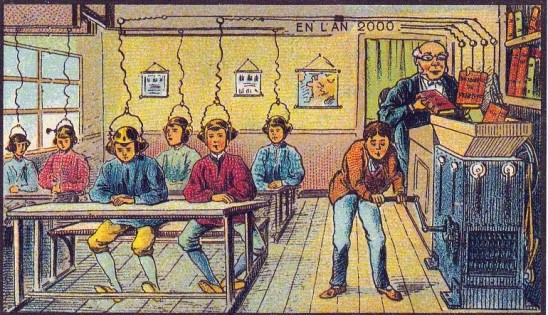 A l'école, Jean Marc Cote, 1901.