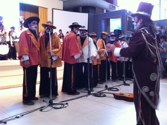 Los Remolinos: a group of university music professors provide a carnival atmosphere at the conference