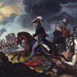 Duke of Wellington leading a charge at the Battle of Salamanca