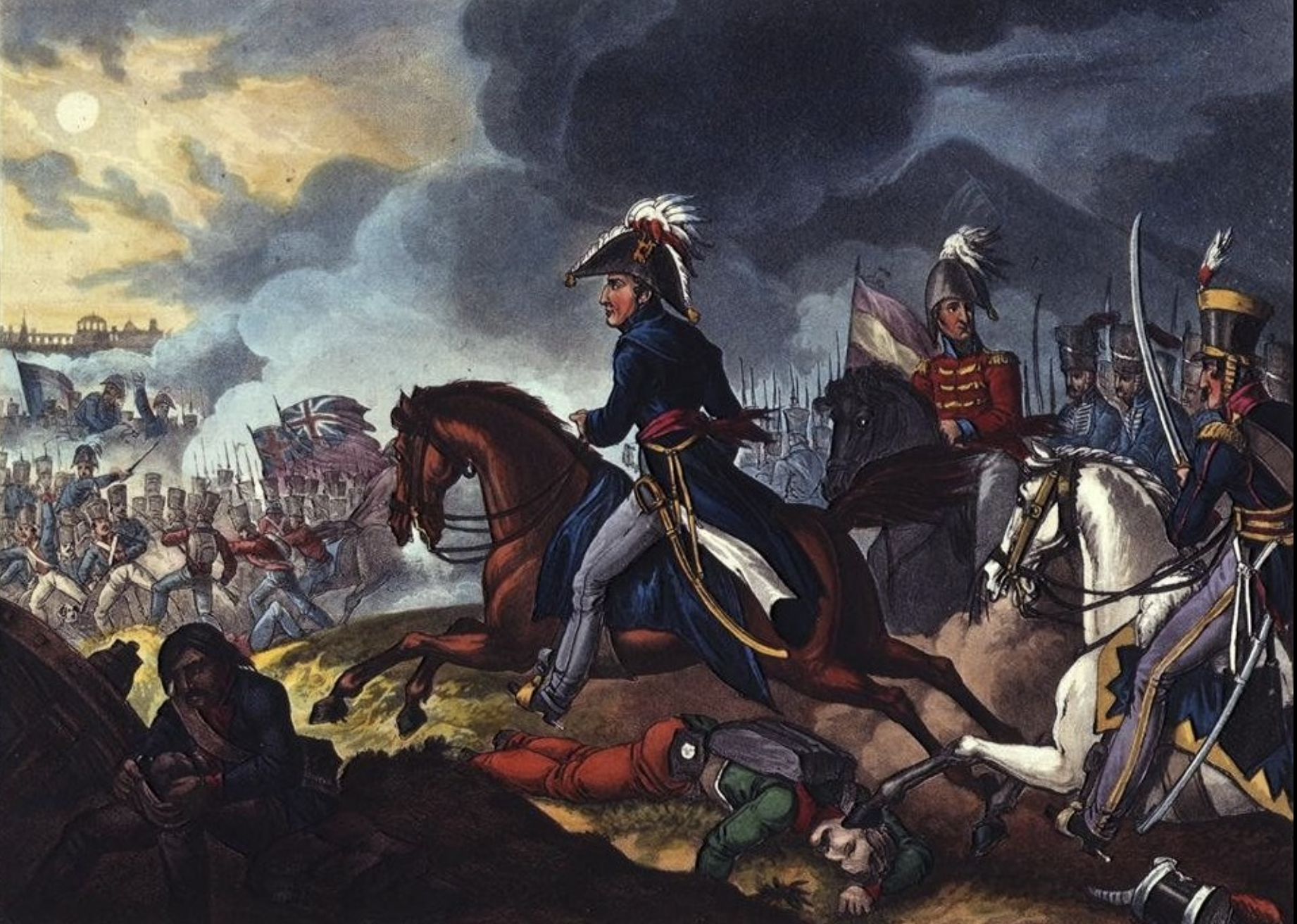 Duke of Wellington leading a charge at the Battle of Salamanca